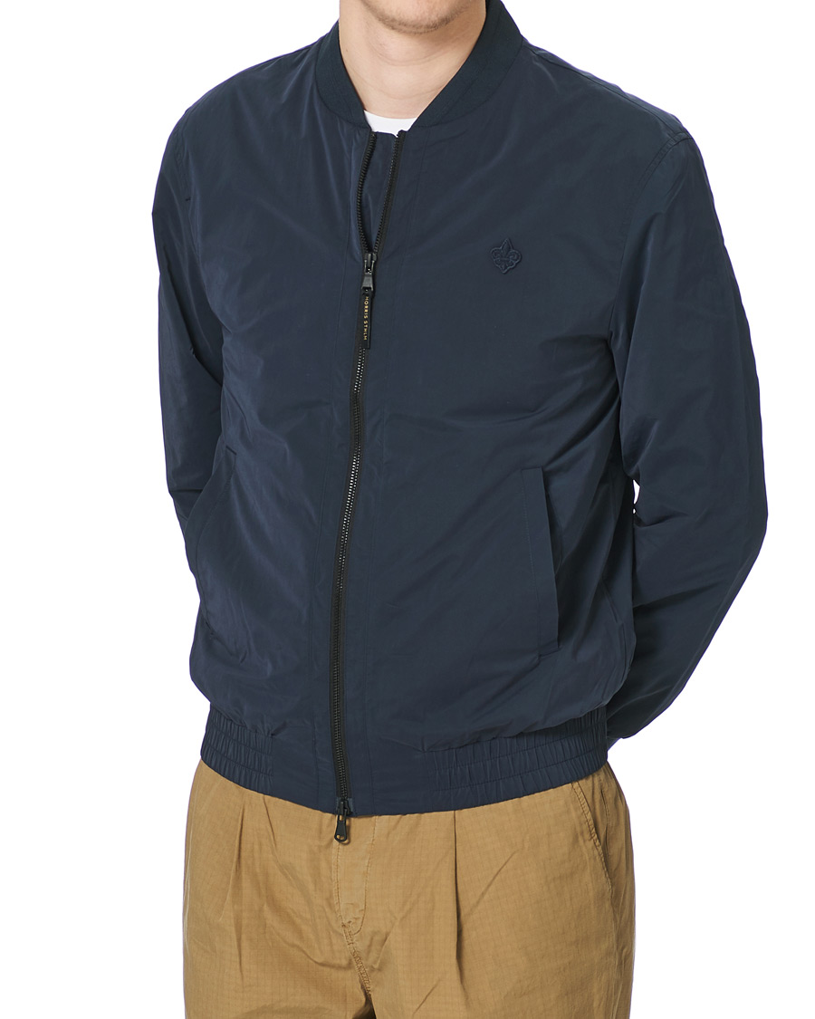 Men | Coats & Jackets | Morris | Nicolas Nylon Bomber Jacket Old Blue