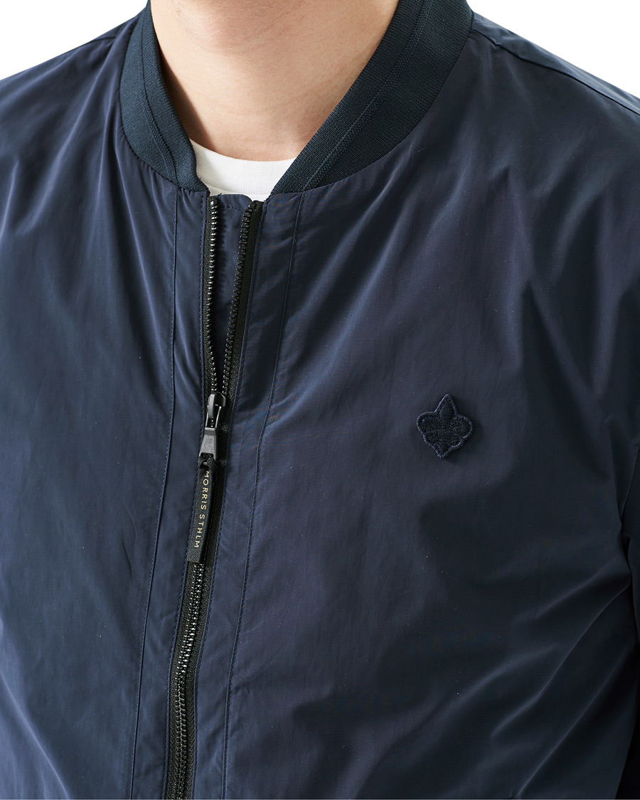 Men | Coats & Jackets | Morris | Nicolas Nylon Bomber Jacket Old Blue