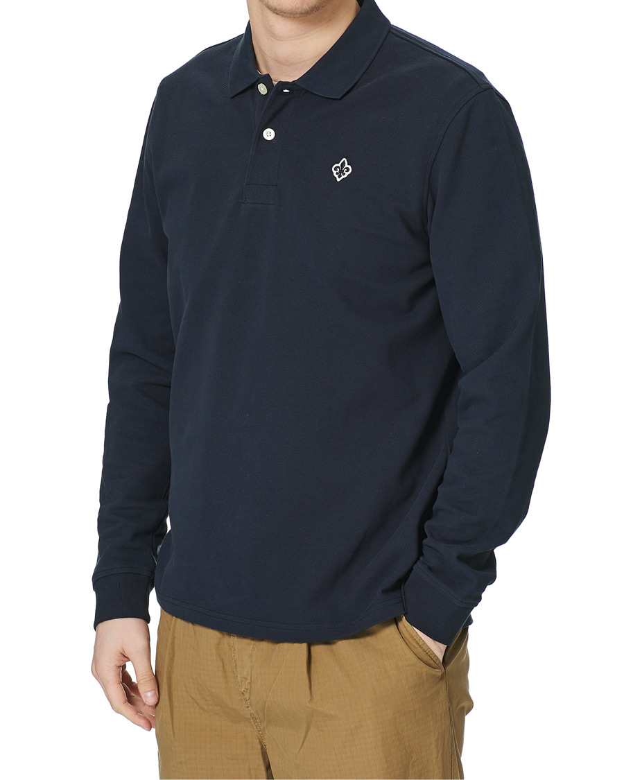 Men | Sweaters & Knitwear | Morris | Leamington Striped Rugger Navy
