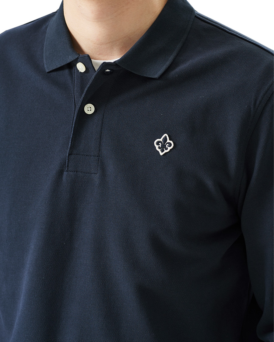 Men | Sweaters & Knitwear | Morris | Leamington Striped Rugger Navy
