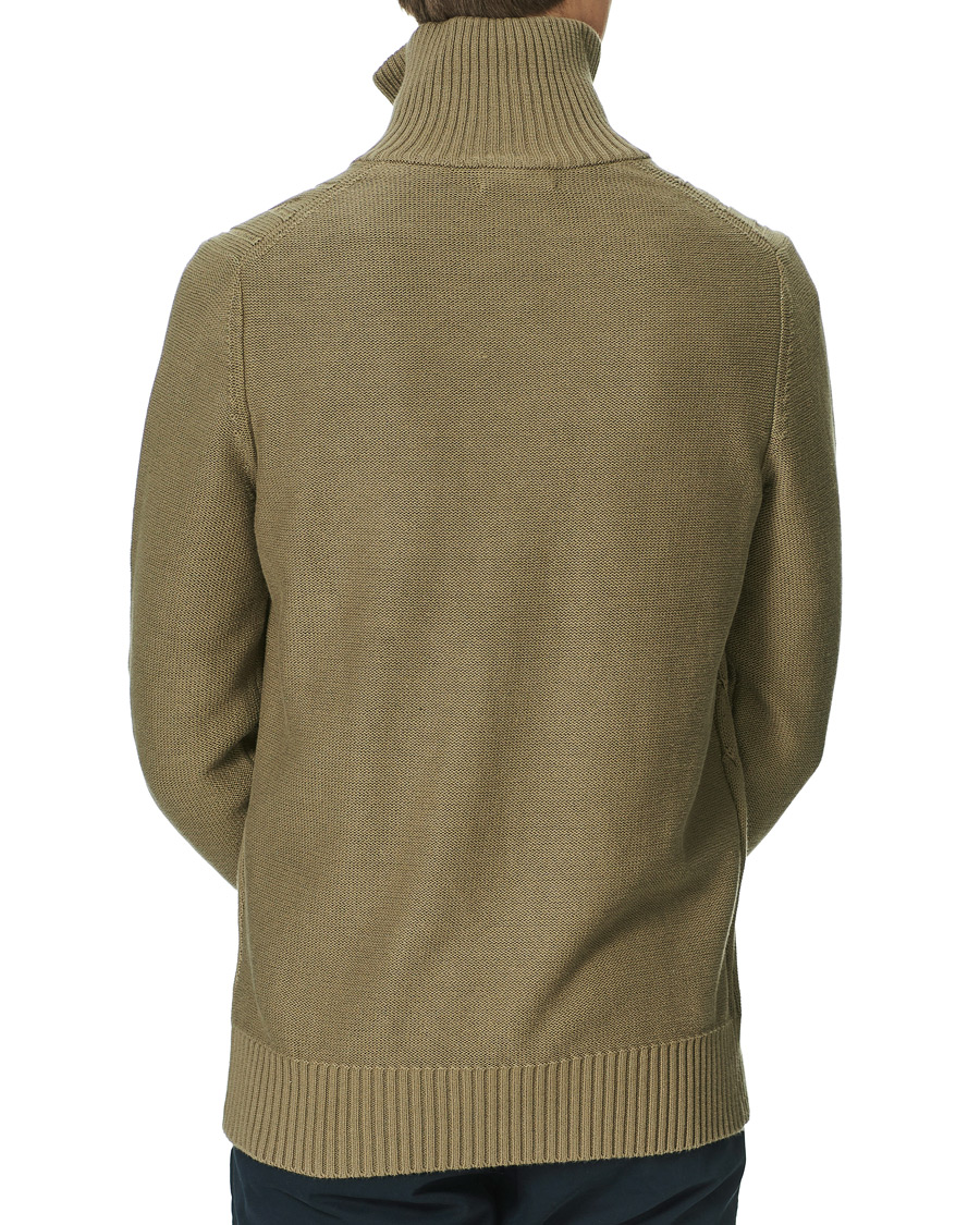 Men | Sweaters & Knitwear | Morris | Marlebone Cable Half-Zip Green