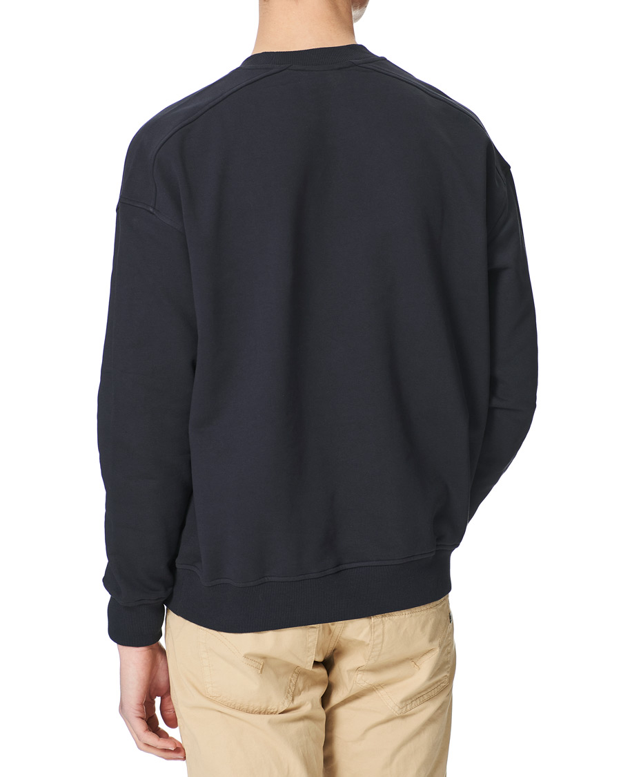 Men | Sweaters & Knitwear | Morris | Buxton Logo Sweatshirt Navy