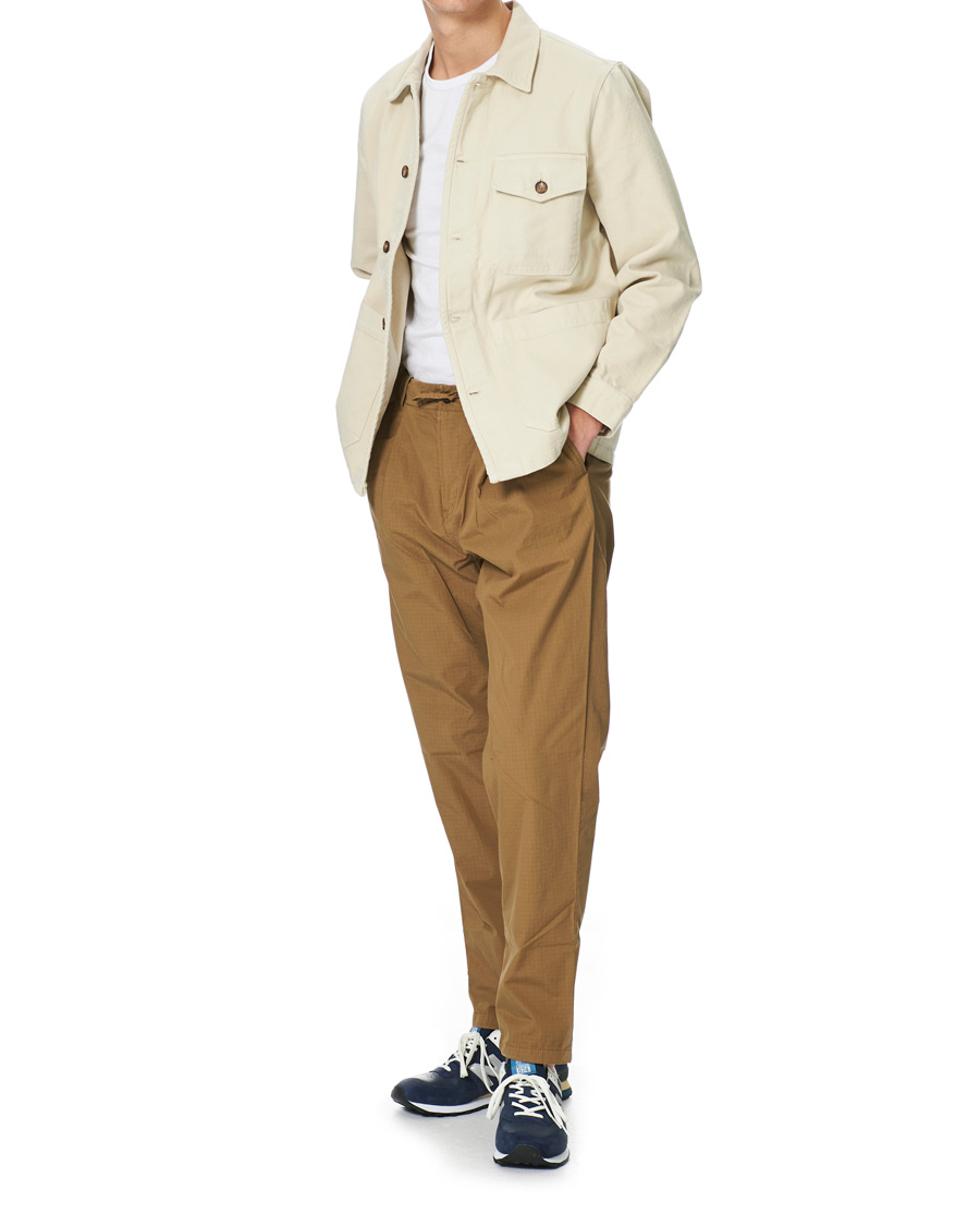 Men | Trousers | Morris | Morley Ripstop Drawstring Pants Bronze