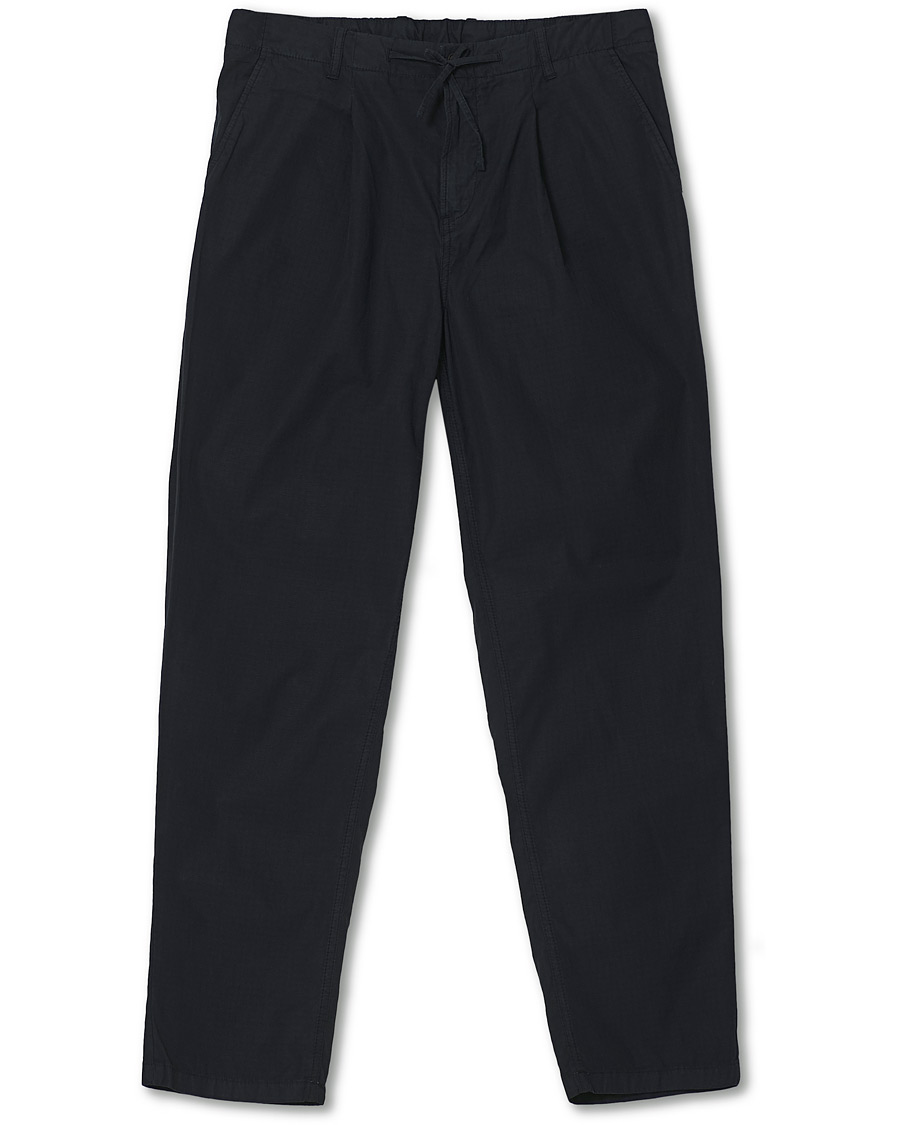 Men | Trousers | Morris | Morley Ripstop Drawstring Pants Navy