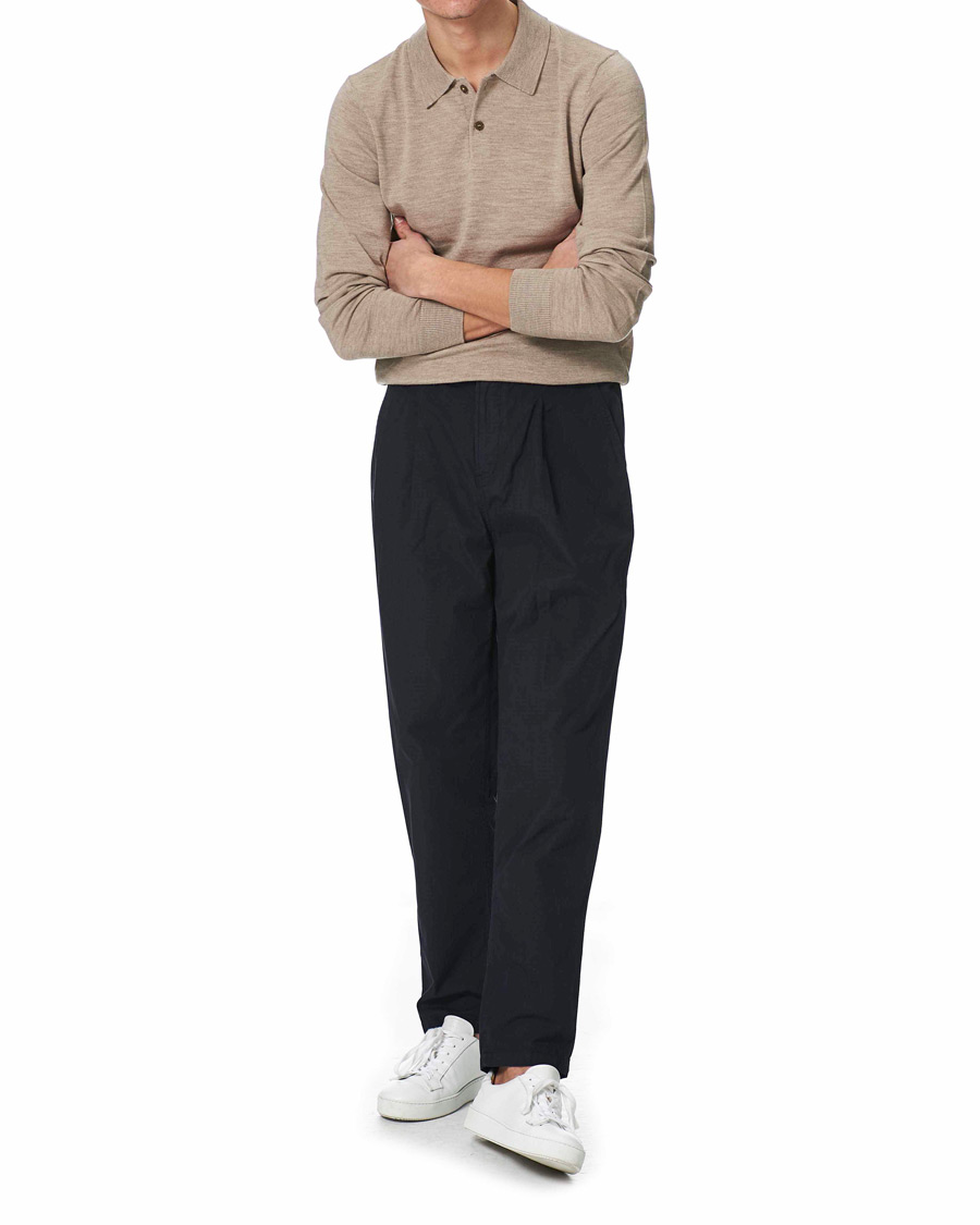 Men | Trousers | Morris | Morley Ripstop Drawstring Pants Navy