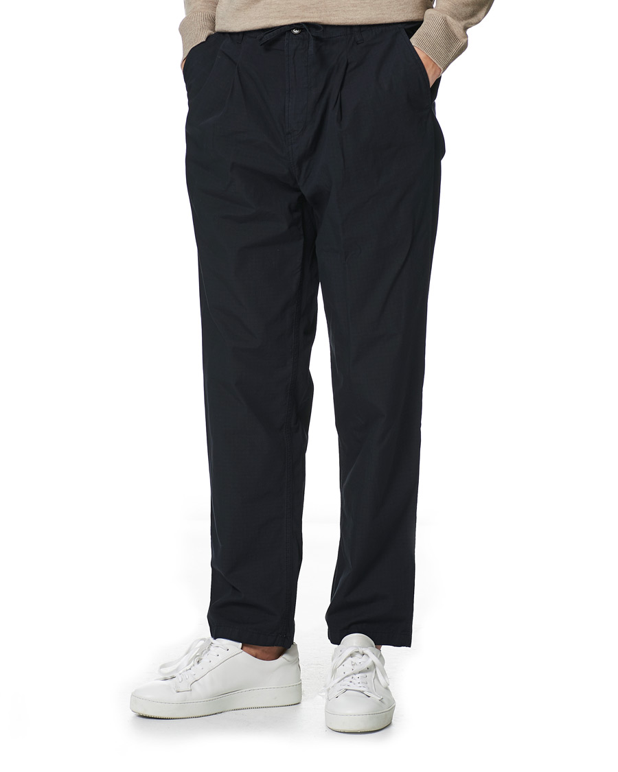 Men | Trousers | Morris | Morley Ripstop Drawstring Pants Navy