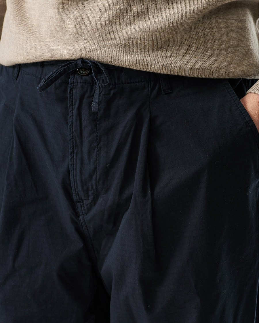 Men | Trousers | Morris | Morley Ripstop Drawstring Pants Navy