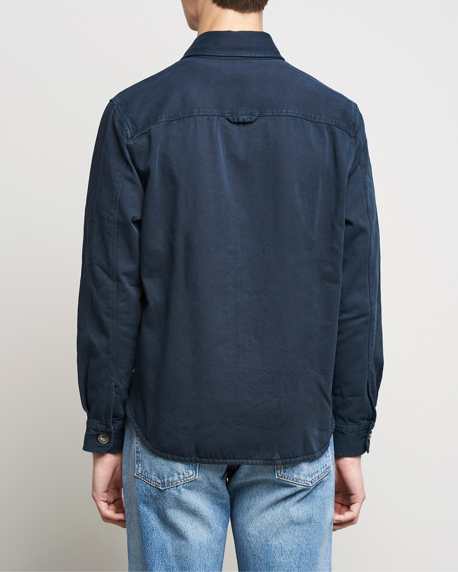 Men | Shirts | Morris | Sanford Light Cotton Overshirt Navy
