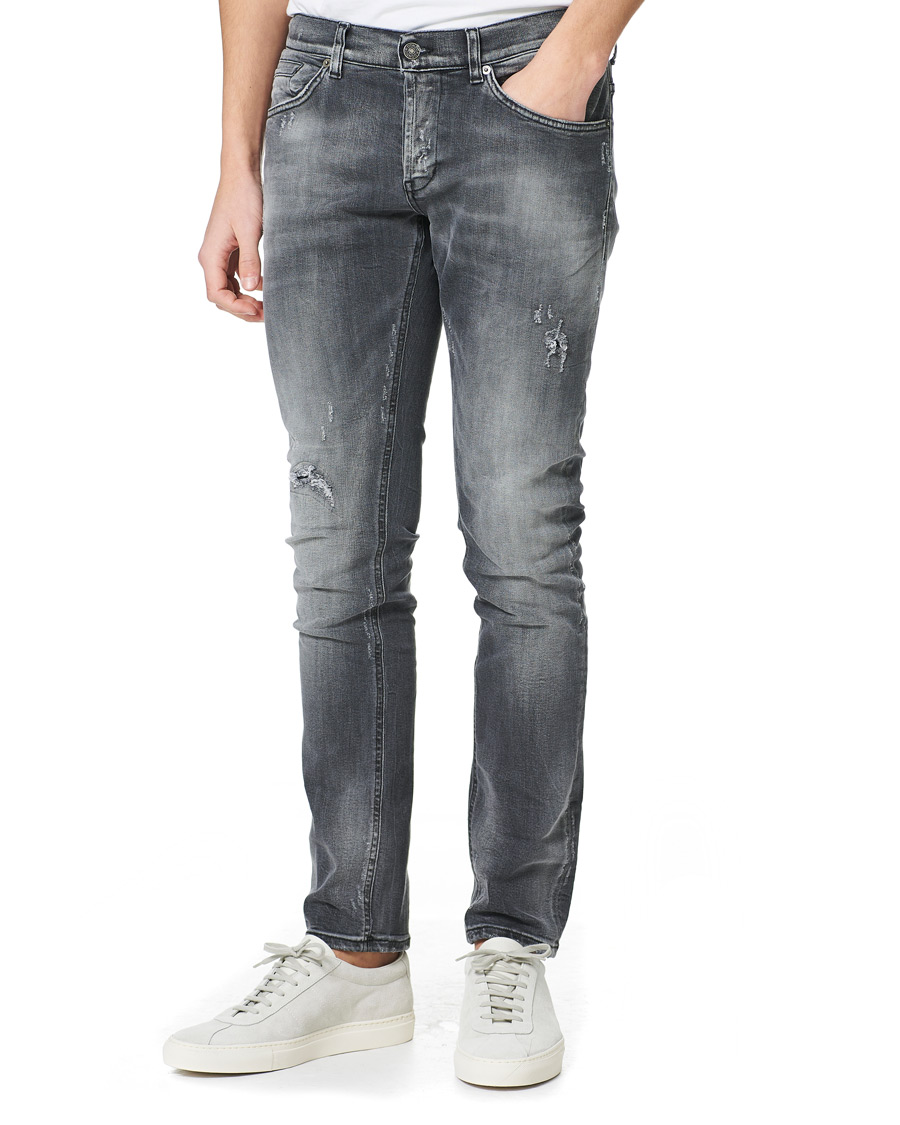 Men | Jeans | Dondup | George Jeans Destoryed Medium Grey