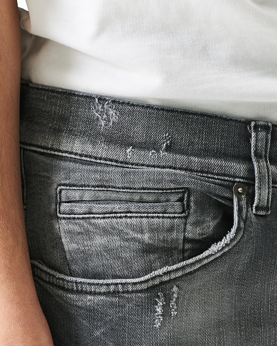Men | Jeans | Dondup | George Jeans Destoryed Medium Grey