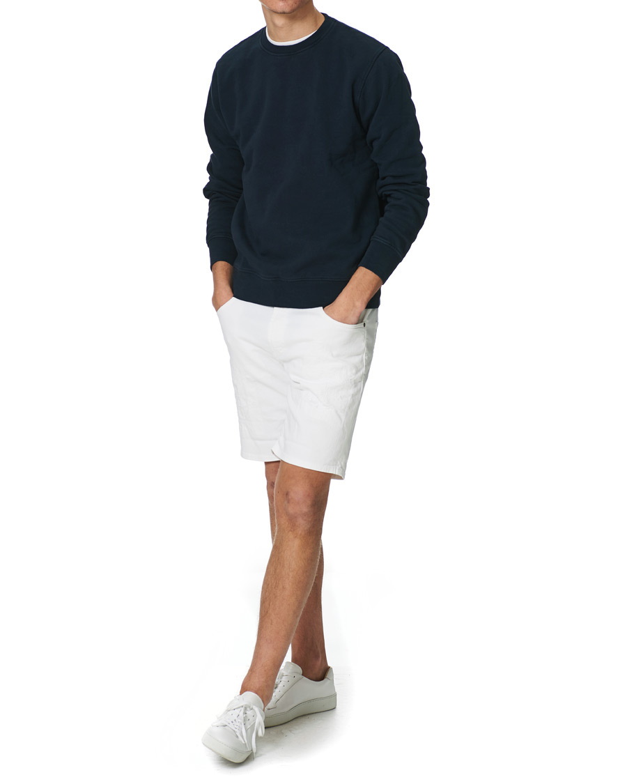 Men | Shorts | Dondup | Derek Denim Shorts Detroyed White