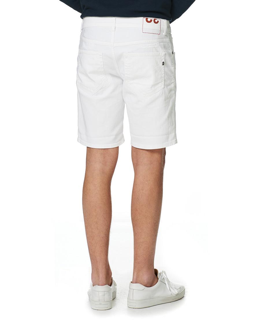 Men | Shorts | Dondup | Derek Denim Shorts Detroyed White