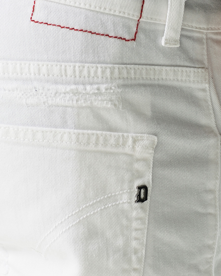 Men | Shorts | Dondup | Derek Denim Shorts Detroyed White