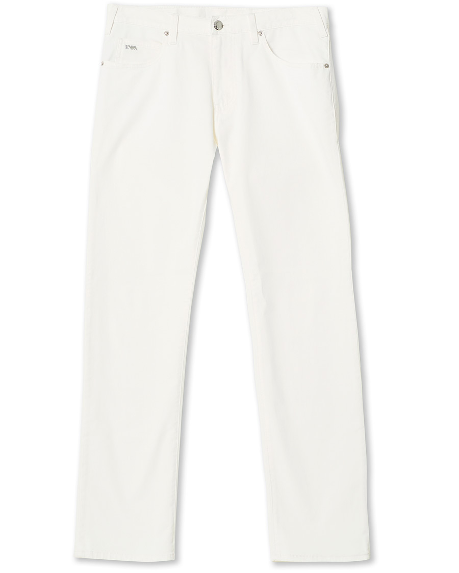 Men | Trousers | Emporio Armani | Cotton 5-pocket White