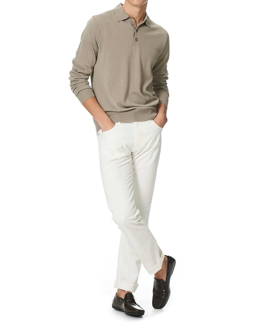 Men | Trousers | Emporio Armani | Cotton 5-pocket White