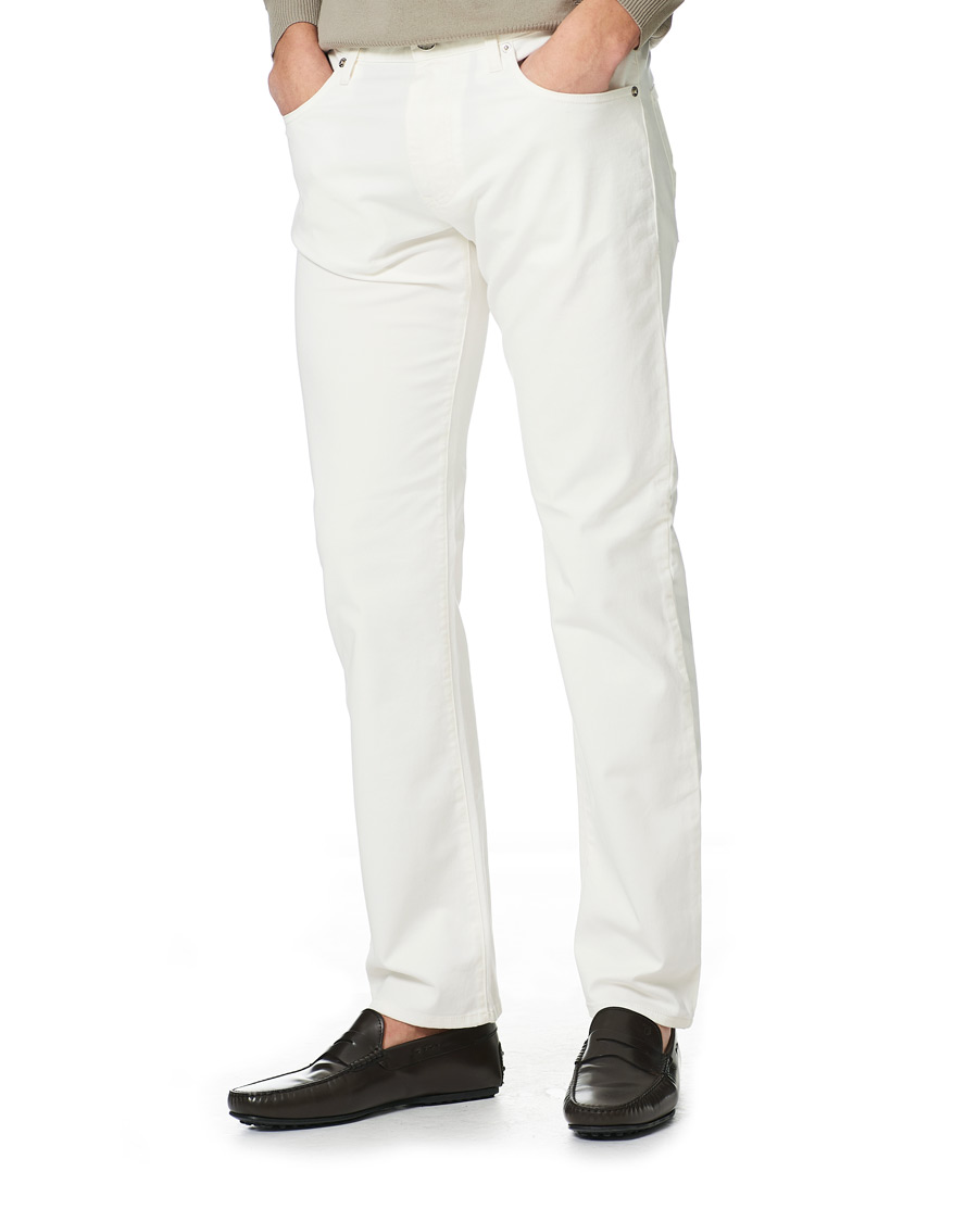 Men | Trousers | Emporio Armani | Cotton 5-pocket White