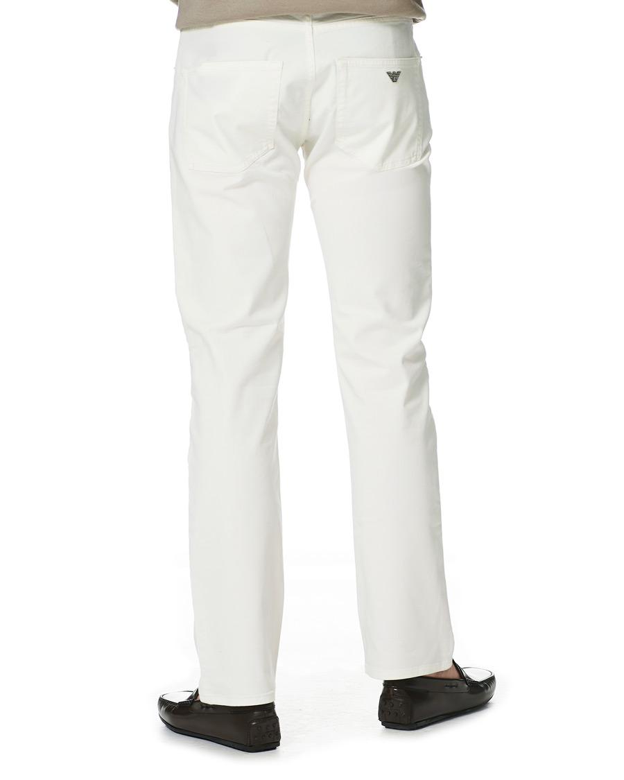 Men | Trousers | Emporio Armani | Cotton 5-pocket White