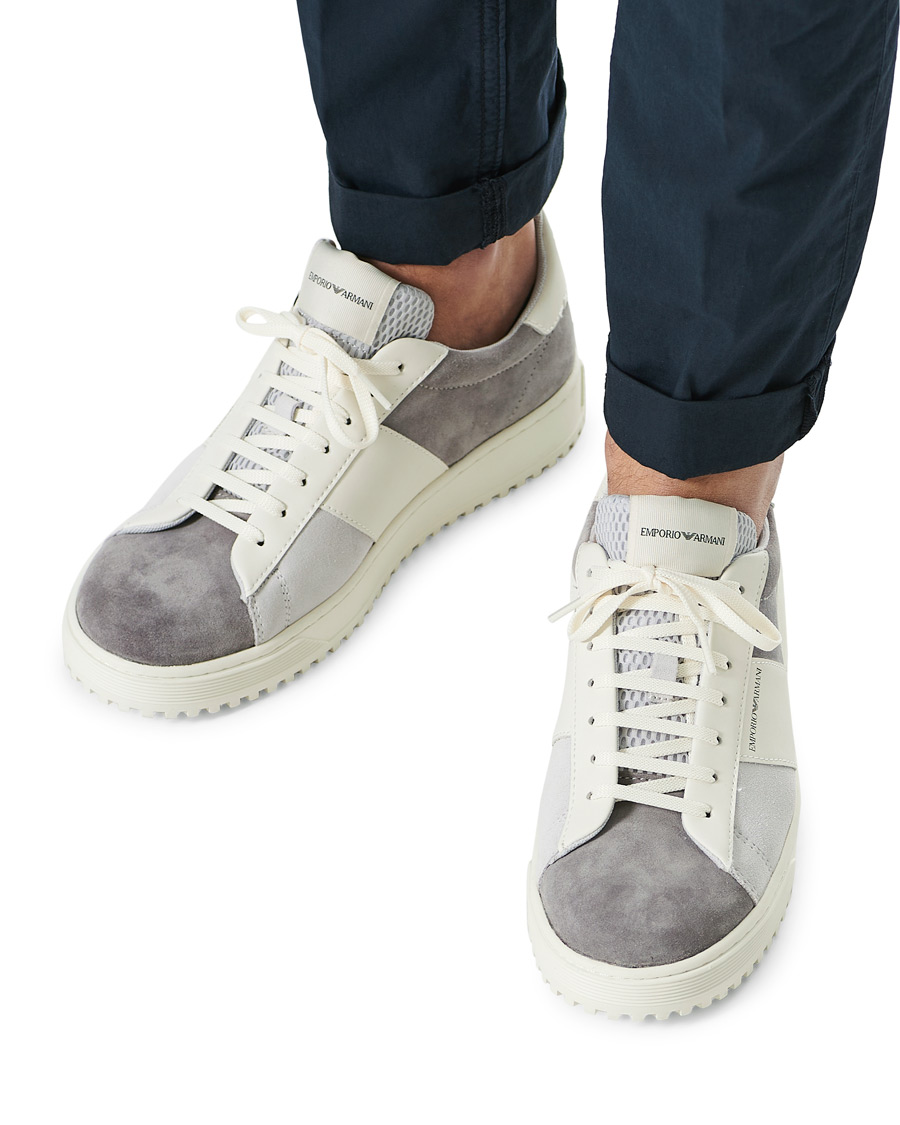 Men | Emporio Armani Suede Sneaker Beige | Emporio Armani | Suede Sneaker Beige