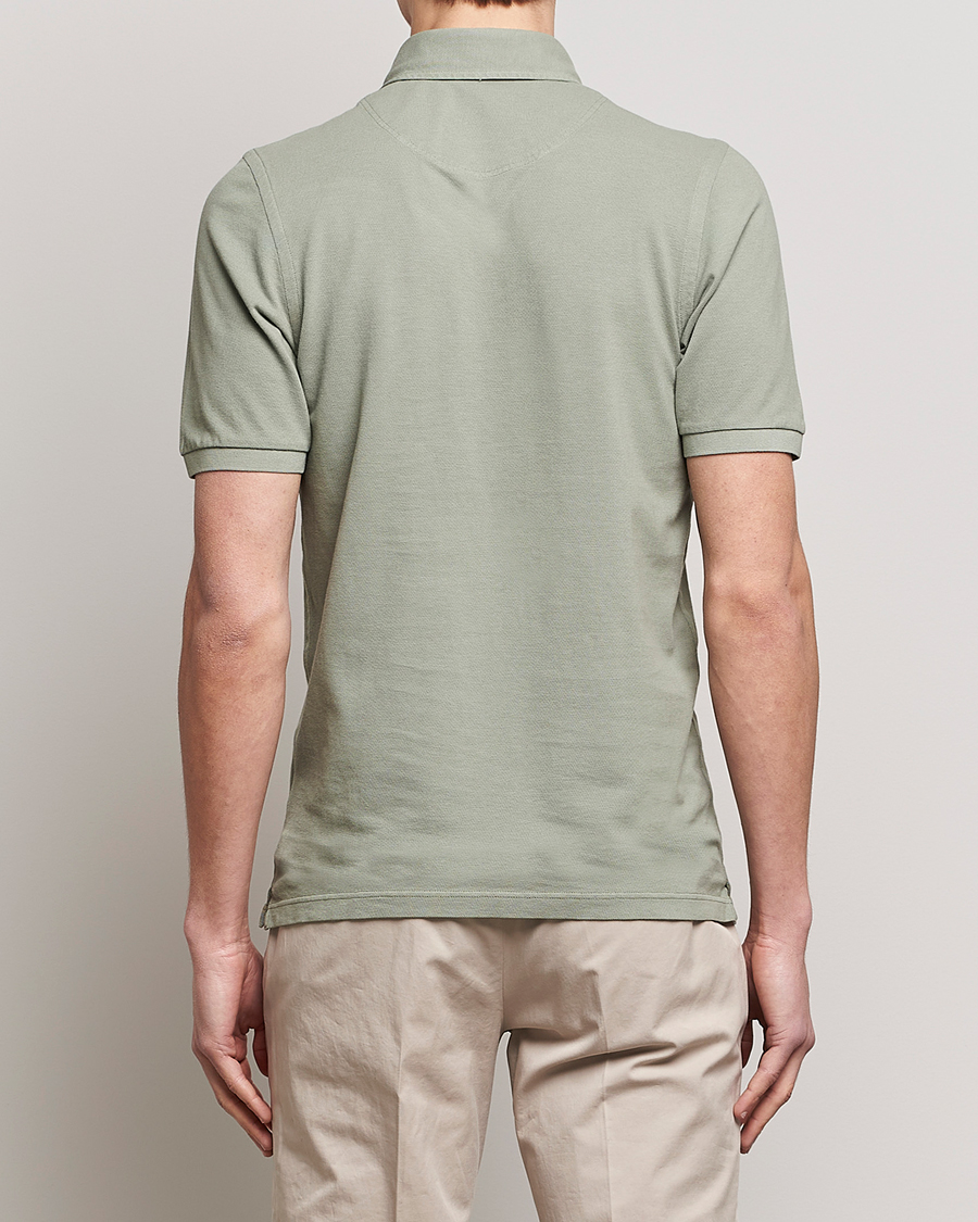 Men | Polo Shirts | Gran Sasso | Washed Polo Green