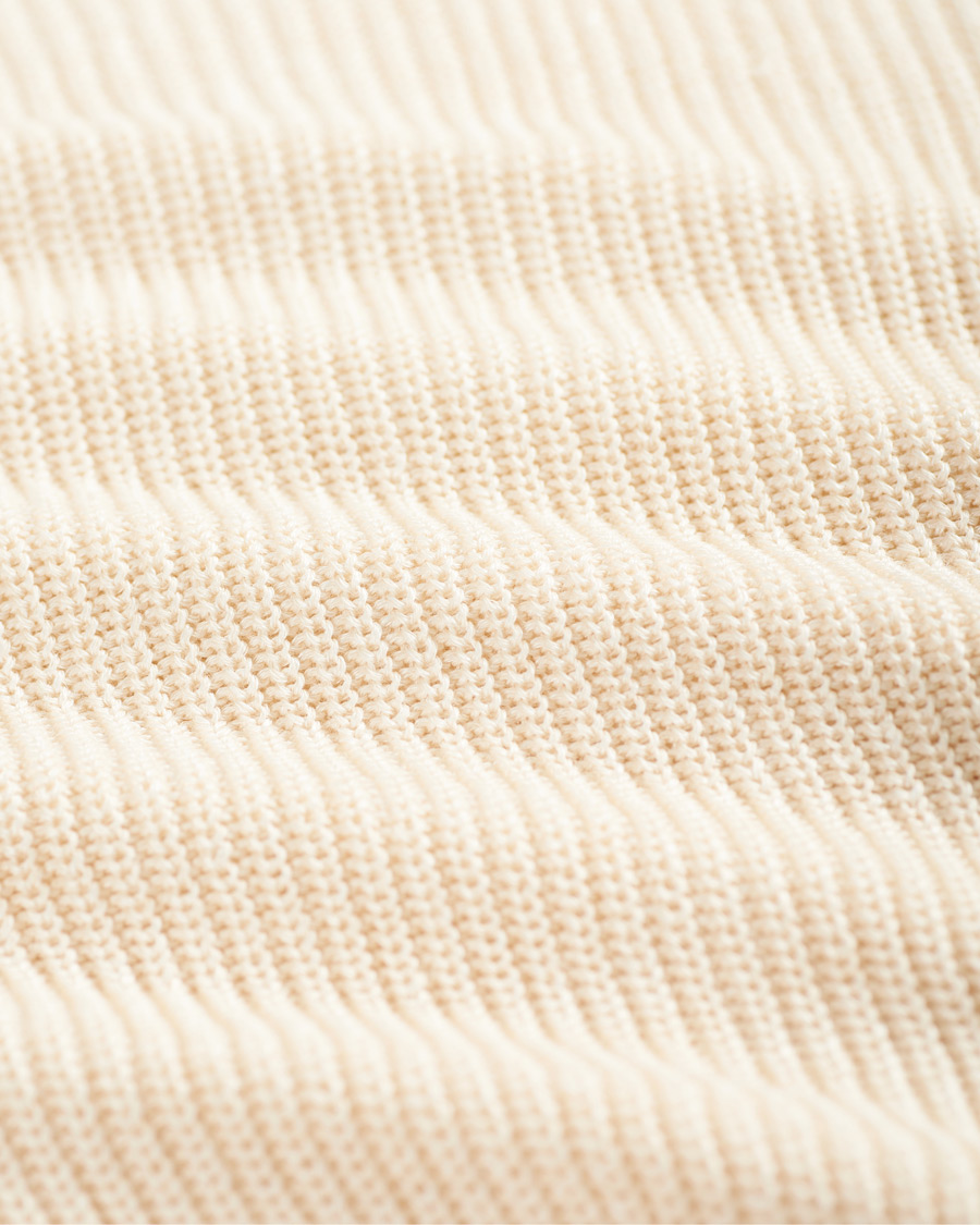Men | Sweaters & Knitwear | Gran Sasso | Linen/Cotton Cricket V-Neck Sweater White