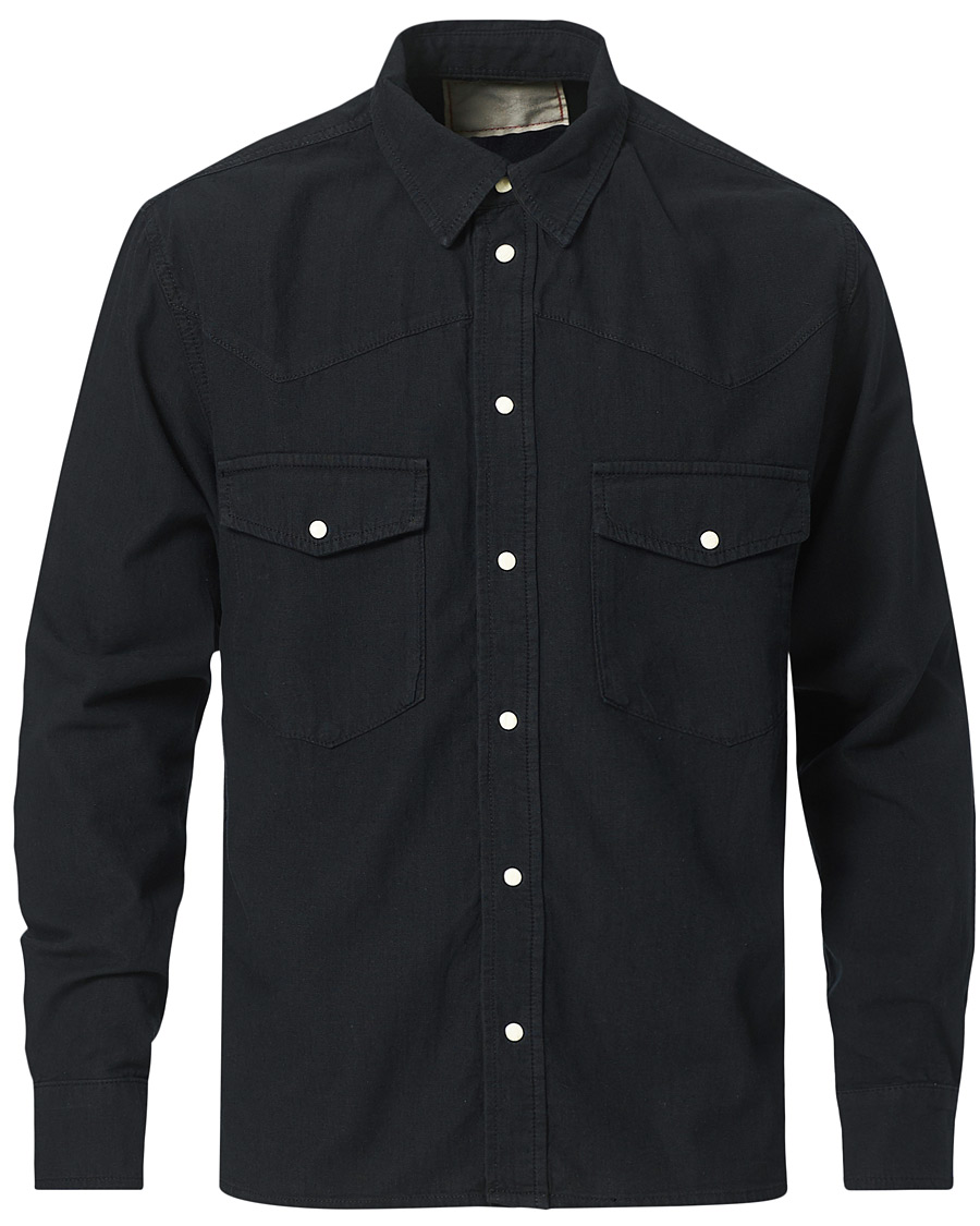 Men | Shirts | Jeanerica | Bertrand Denim Shirt Black