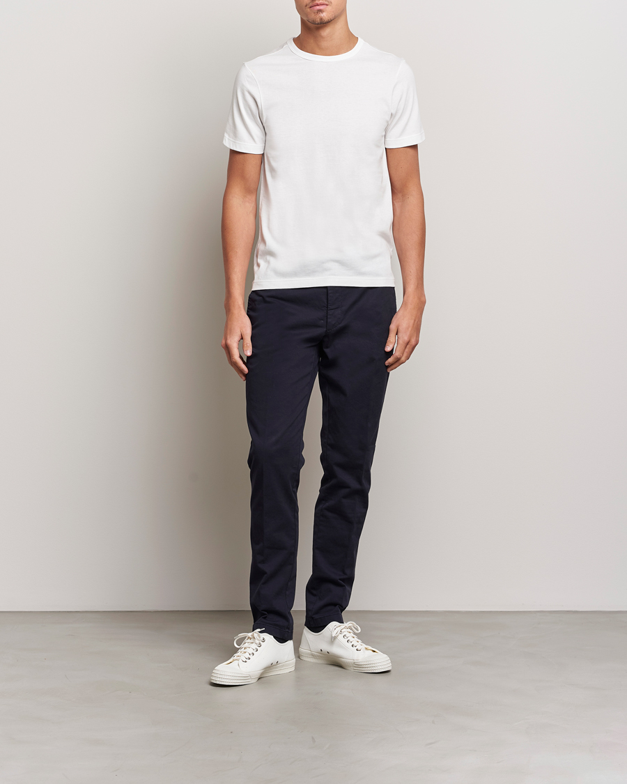 Men | T-Shirts | Merz b. Schwanen | 1950s Classic Loopwheeled T-shirt White