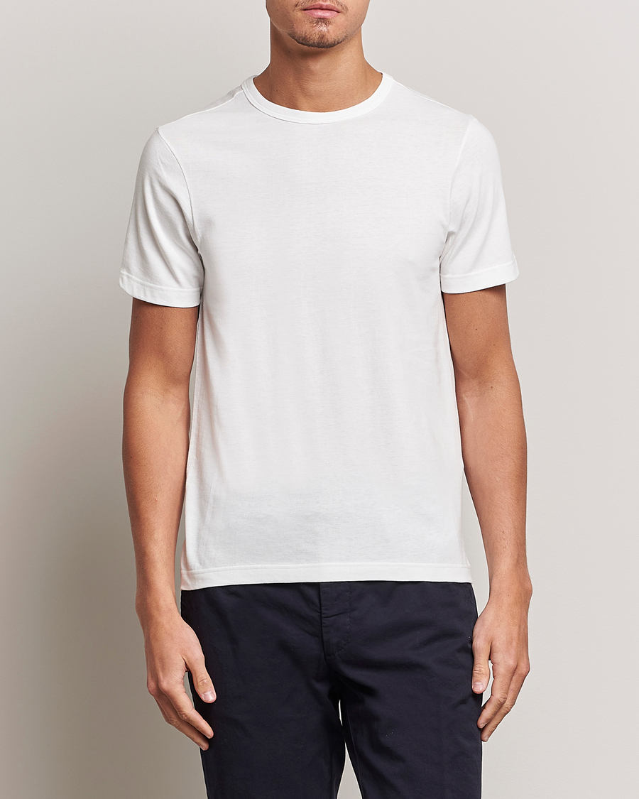 Men | T-Shirts | Merz b. Schwanen | 1950s Classic Loopwheeled T-shirt White