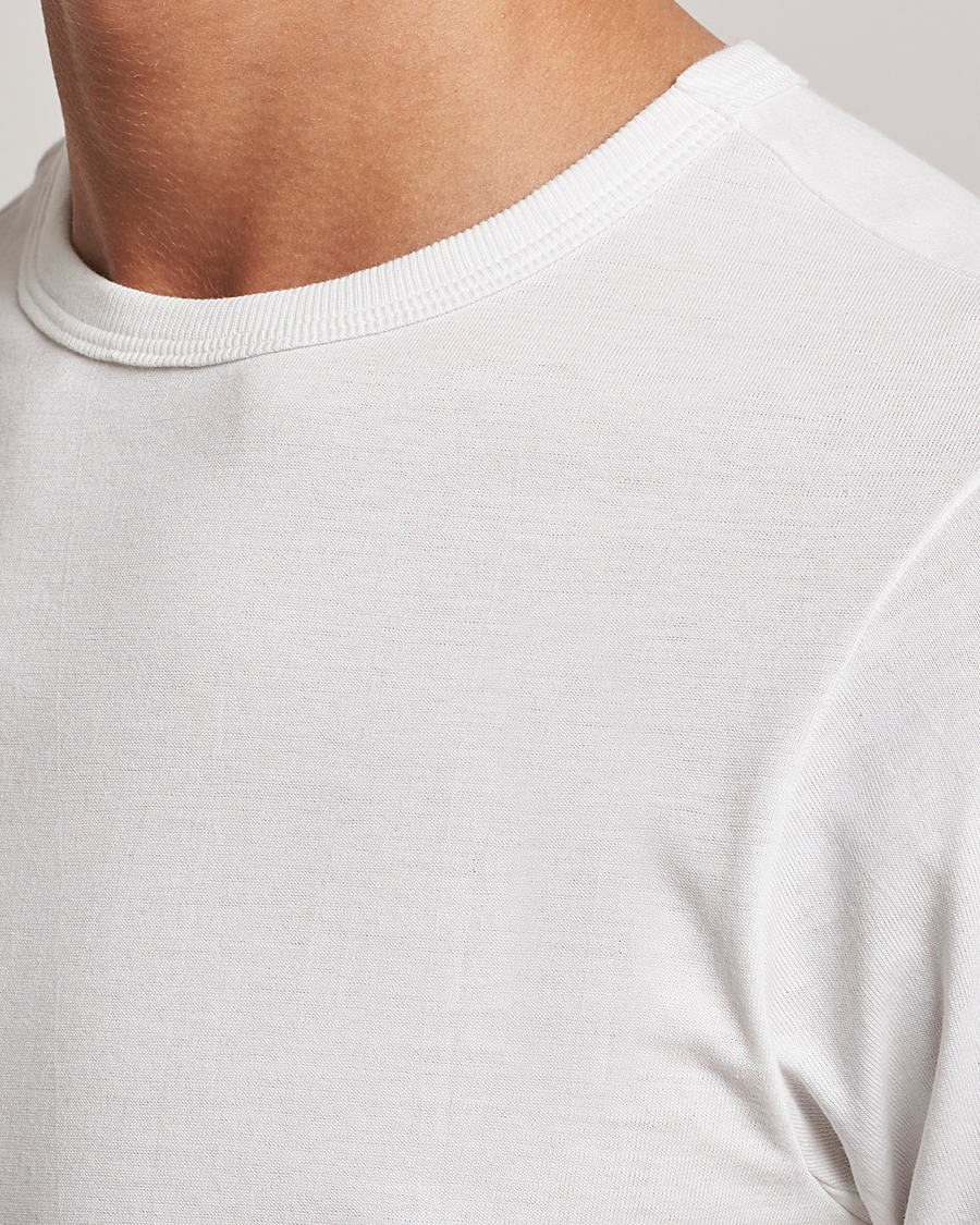 Men | T-Shirts | Merz b. Schwanen | 1950s Classic Loopwheeled T-shirt White