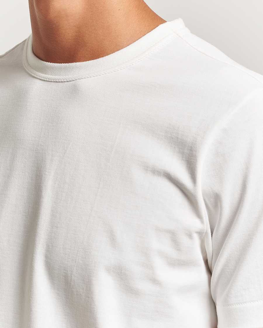 Men | T-Shirts | Merz b. Schwanen | Relaxed Fit Loopwheeled T-Shirt White
