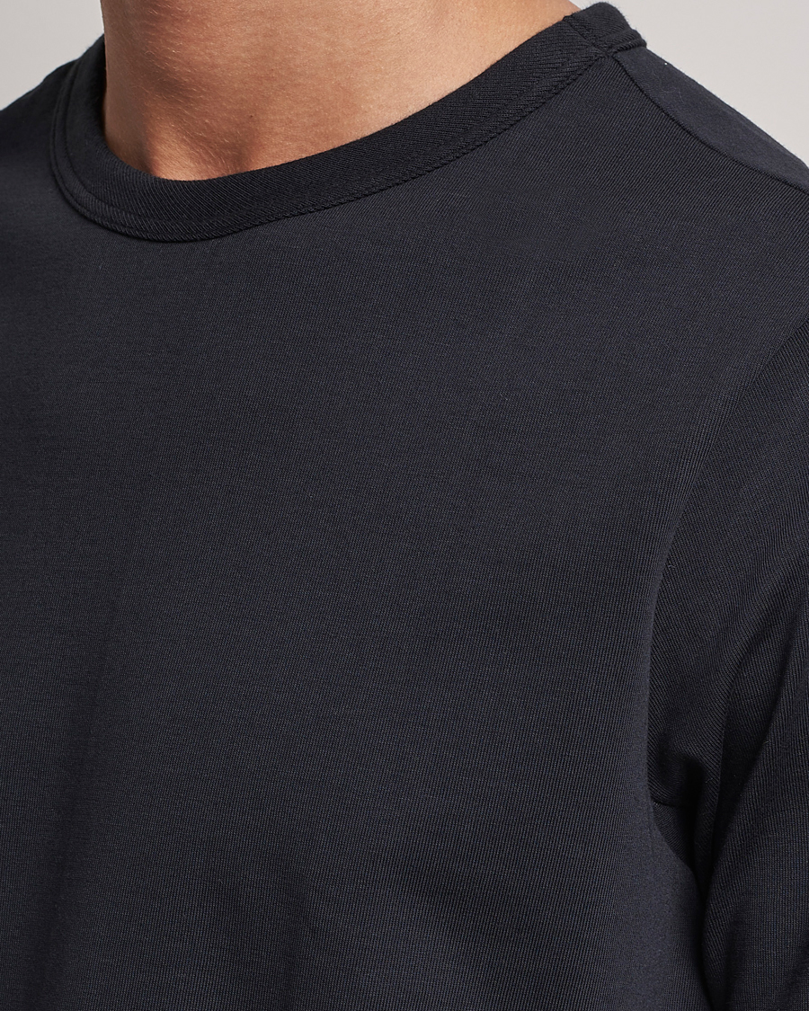Men | T-Shirts | Merz b. Schwanen | Relaxed Fit Loopwheeled T-Shirt Charcoal