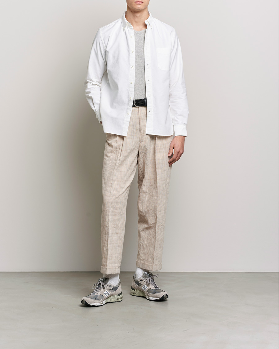 Men | Shirts | BEAMS PLUS | Oxford Button Down Shirt White