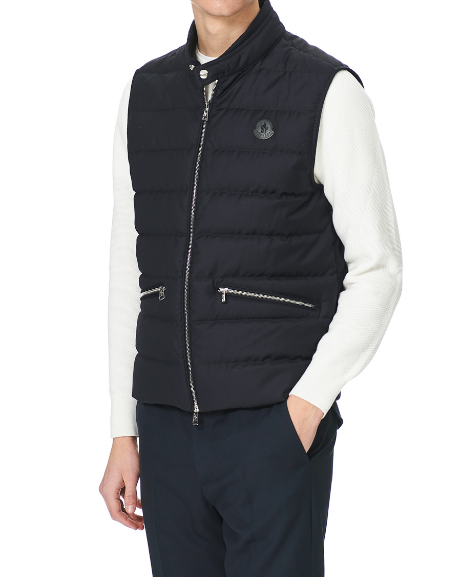 Men | Coats & Jackets | Moncler | Gallienne Down Vest Navy