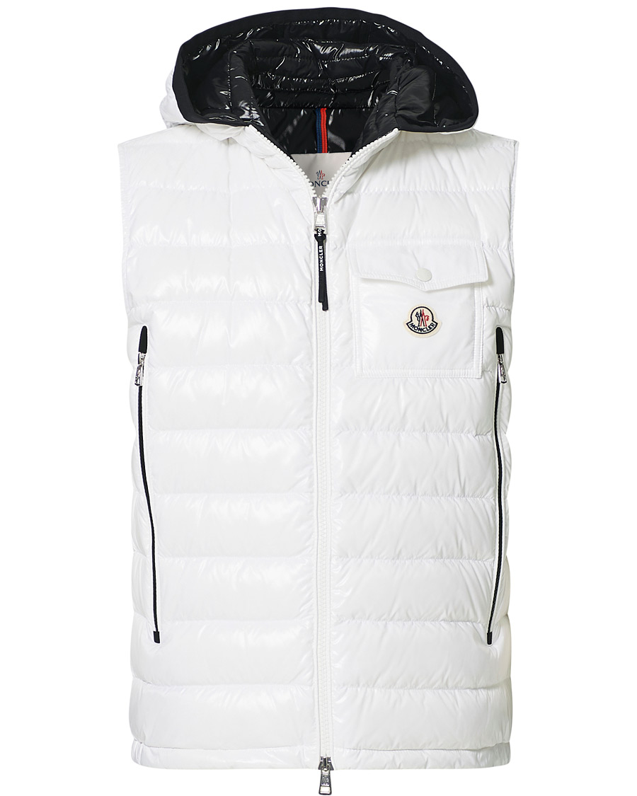 Men | Coats & Jackets | Moncler | Ragot Hooded Down Vest White
