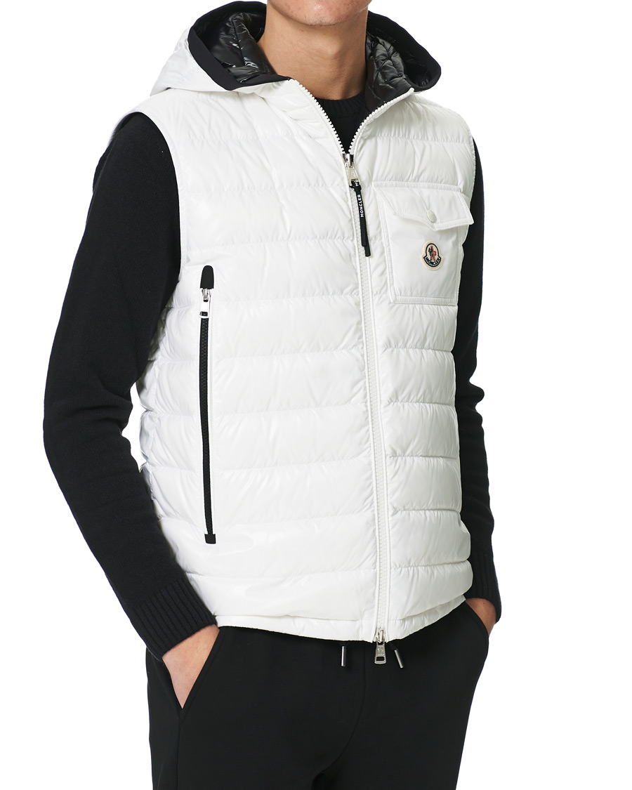 Men | Coats & Jackets | Moncler | Ragot Hooded Down Vest White