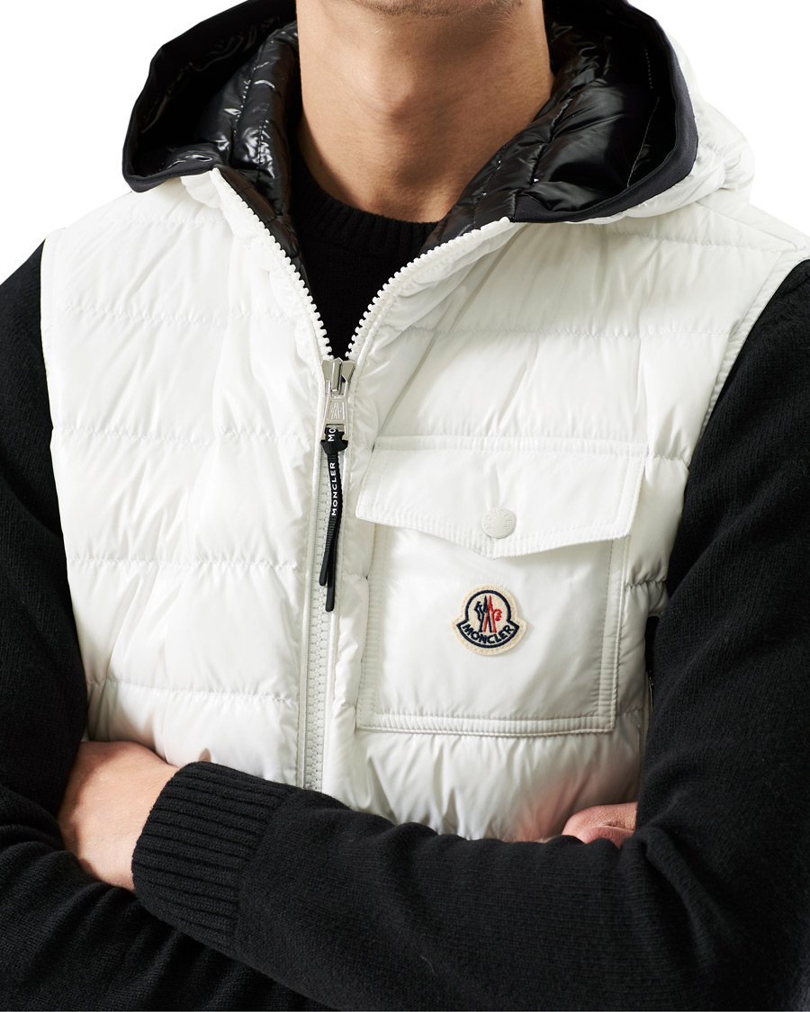 Men | Coats & Jackets | Moncler | Ragot Hooded Down Vest White