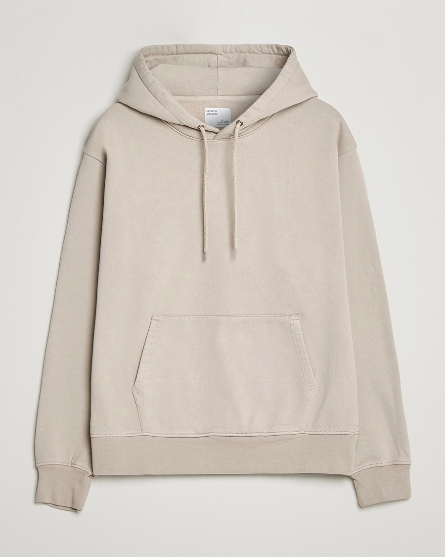 Men | Sweaters & Knitwear | Colorful Standard | Classic Organic Hood Oyster Grey