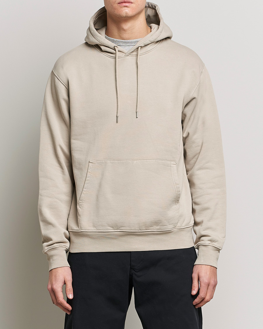 Men | Sweaters & Knitwear | Colorful Standard | Classic Organic Hood Oyster Grey