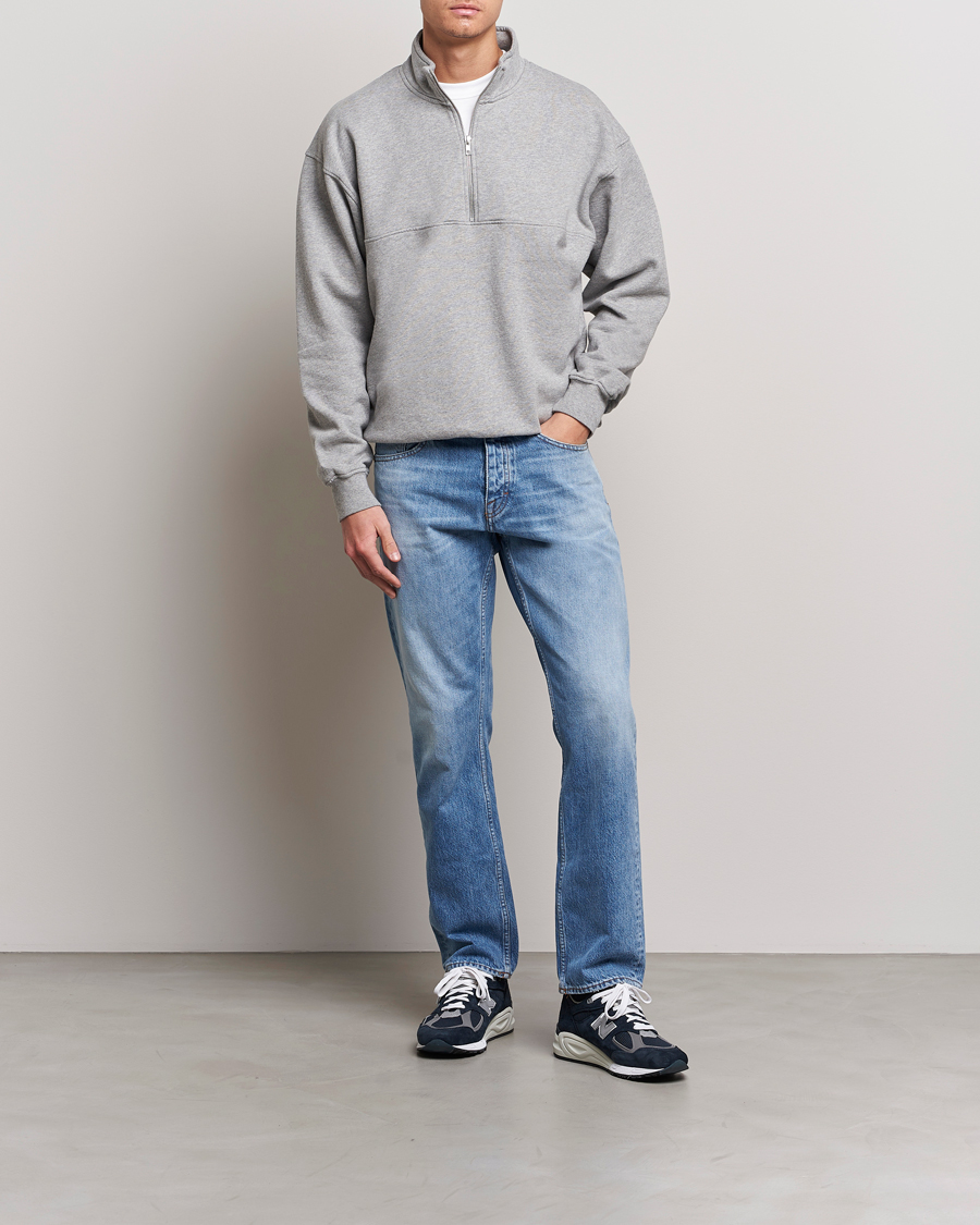 Men | Sweaters & Knitwear | Colorful Standard | Classic Organic Half-Zip Heather Grey