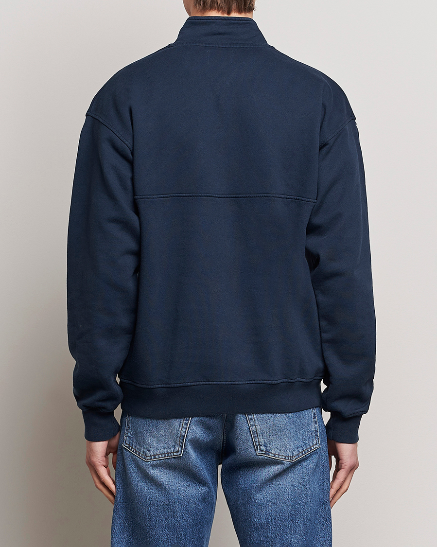 Men | Sweaters & Knitwear | Colorful Standard | Classic Organic Half-Zip Navy Blue