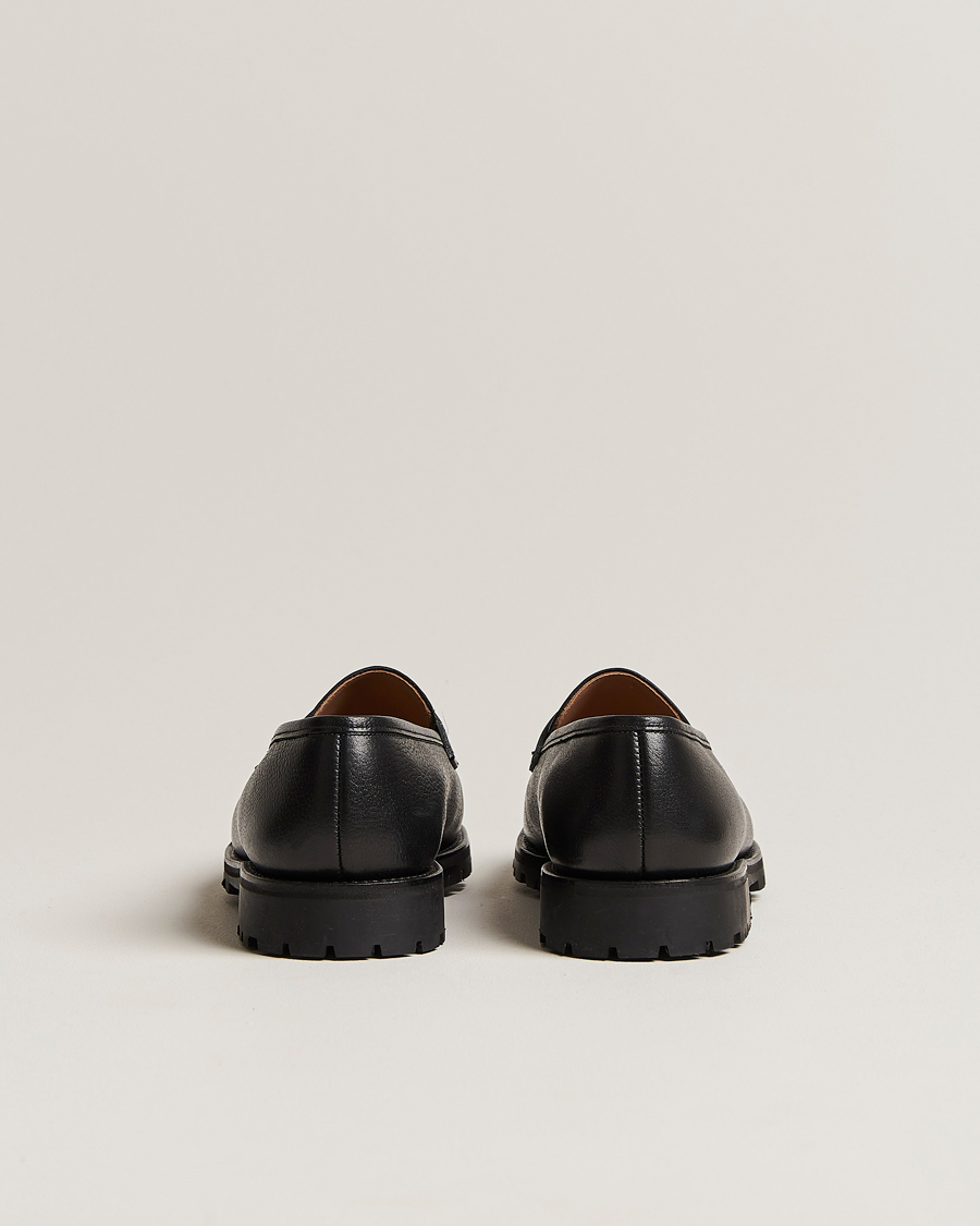 Men | Crockett & Jones x Tärnsjö Garveri Boston Milled Grain Vibram Cleated Sole Black Calf | Crockett & Jones x Tärnsjö Garveri | Boston Milled Grain Vibram Cleated Sole Black Calf