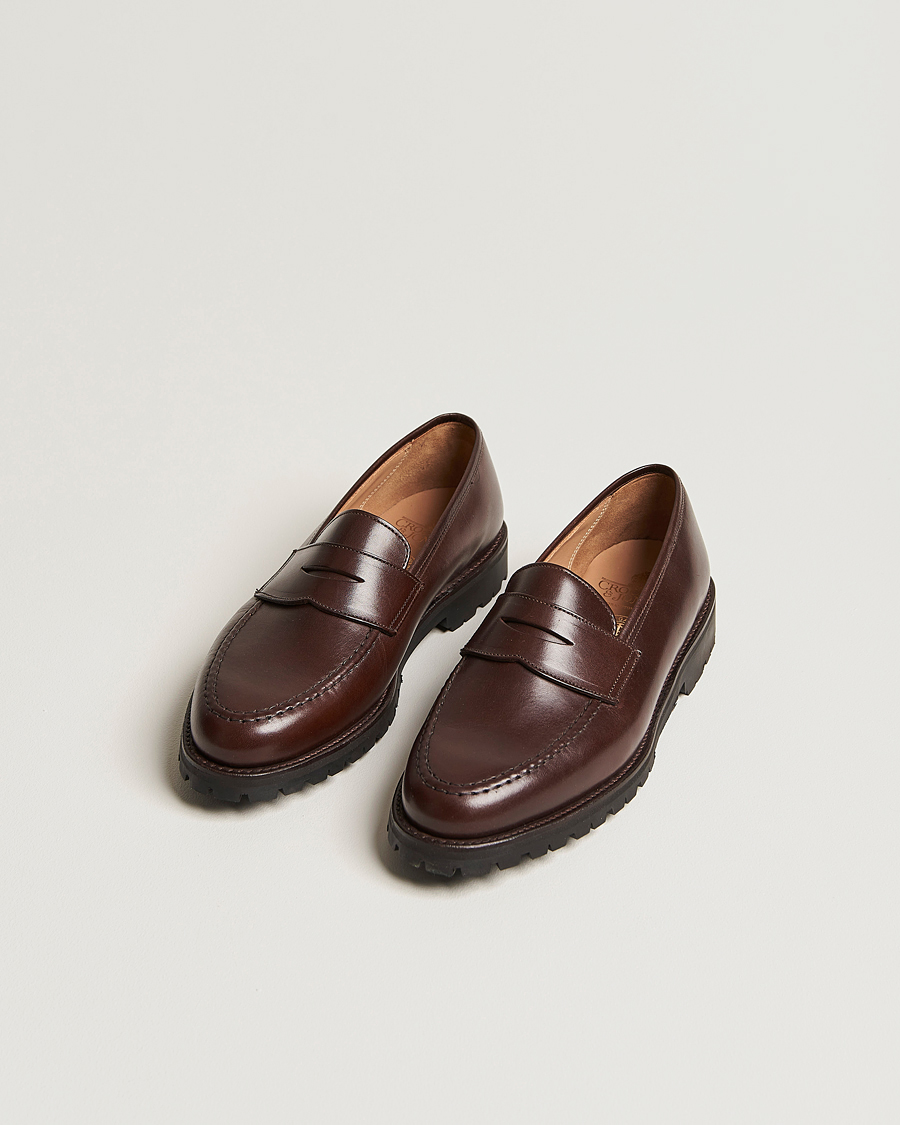 Men | Crockett & Jones x Tärnsjö Garveri Boston Vibram Cleated Sole Dk Brown Calf | Crockett & Jones x Tärnsjö Garveri | Boston Vibram Cleated Sole Dk Brown Calf