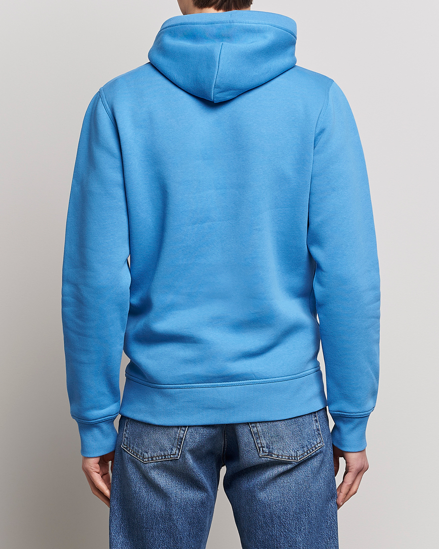 Men | Sweaters & Knitwear | GANT | Archive Shield Hoodie Day Blue