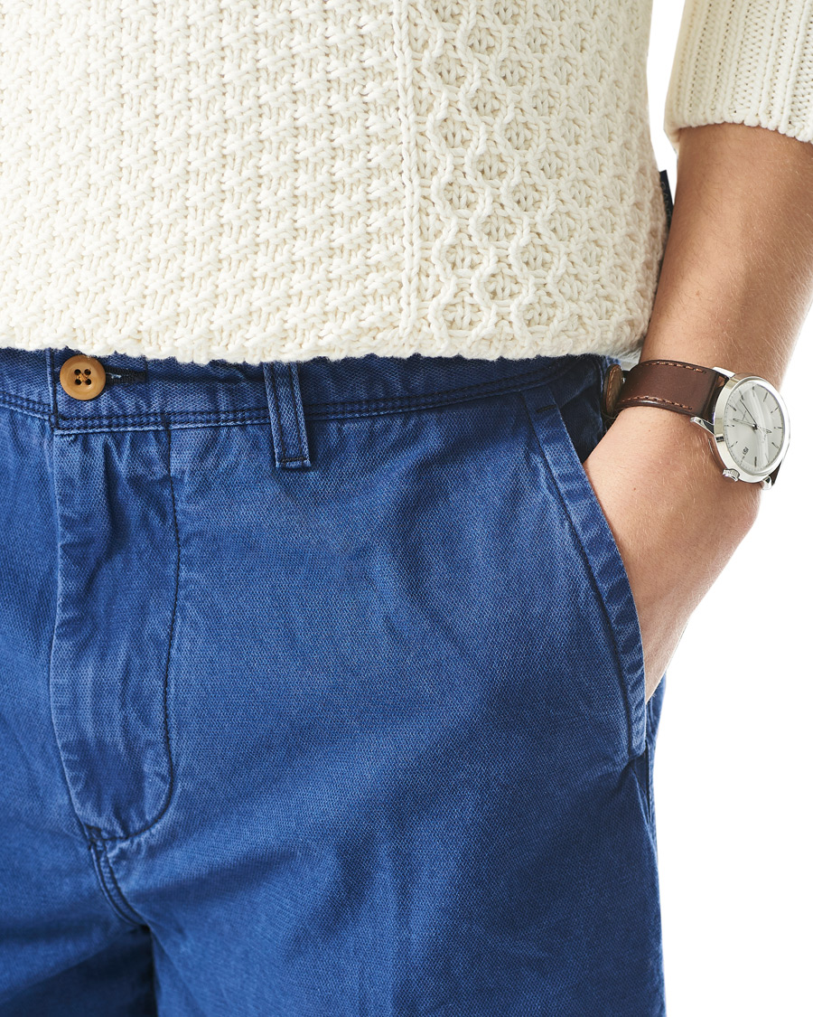 Men | Shorts | GANT | Foam Dyed Shorts Indigo Blue