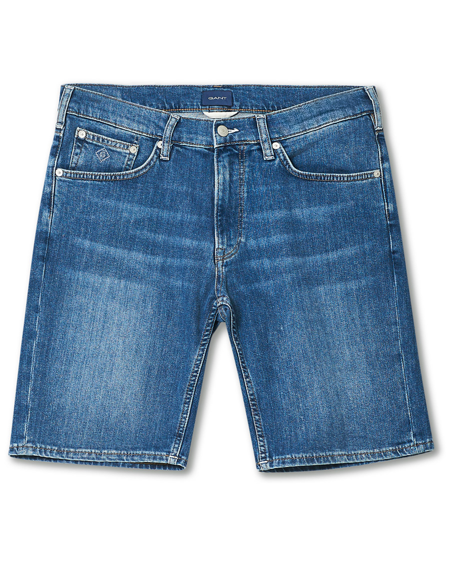 Men | Shorts | GANT | Arley Jeans Shorts Semi Light Blue