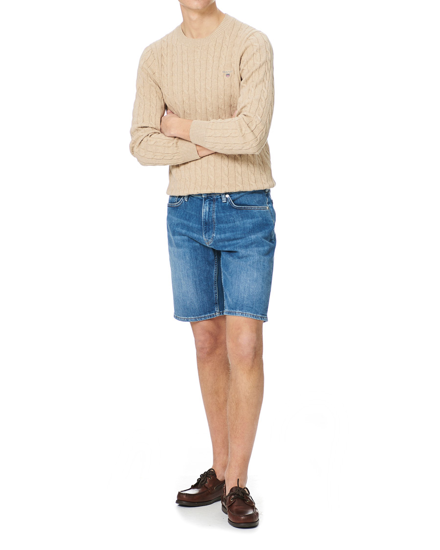 Men | Shorts | GANT | Arley Jeans Shorts Semi Light Blue