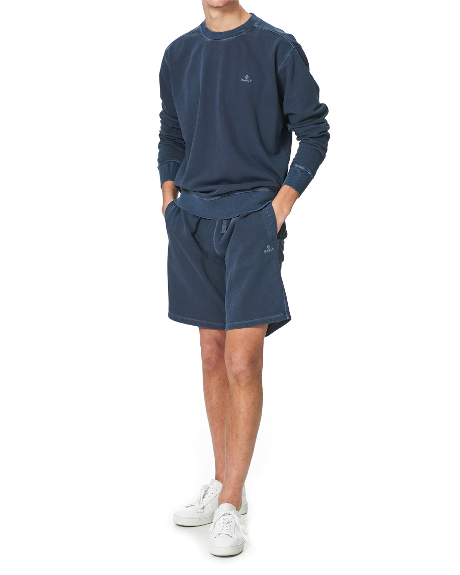 Men | Shorts | GANT | Sunbleached Sweatshorts Evening Blue