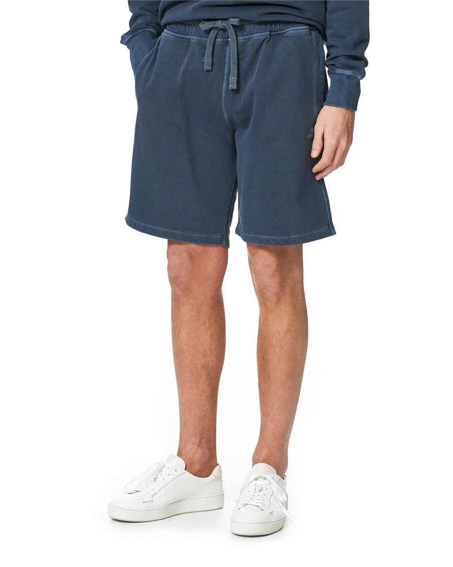 Men | Shorts | GANT | Sunbleached Sweatshorts Evening Blue