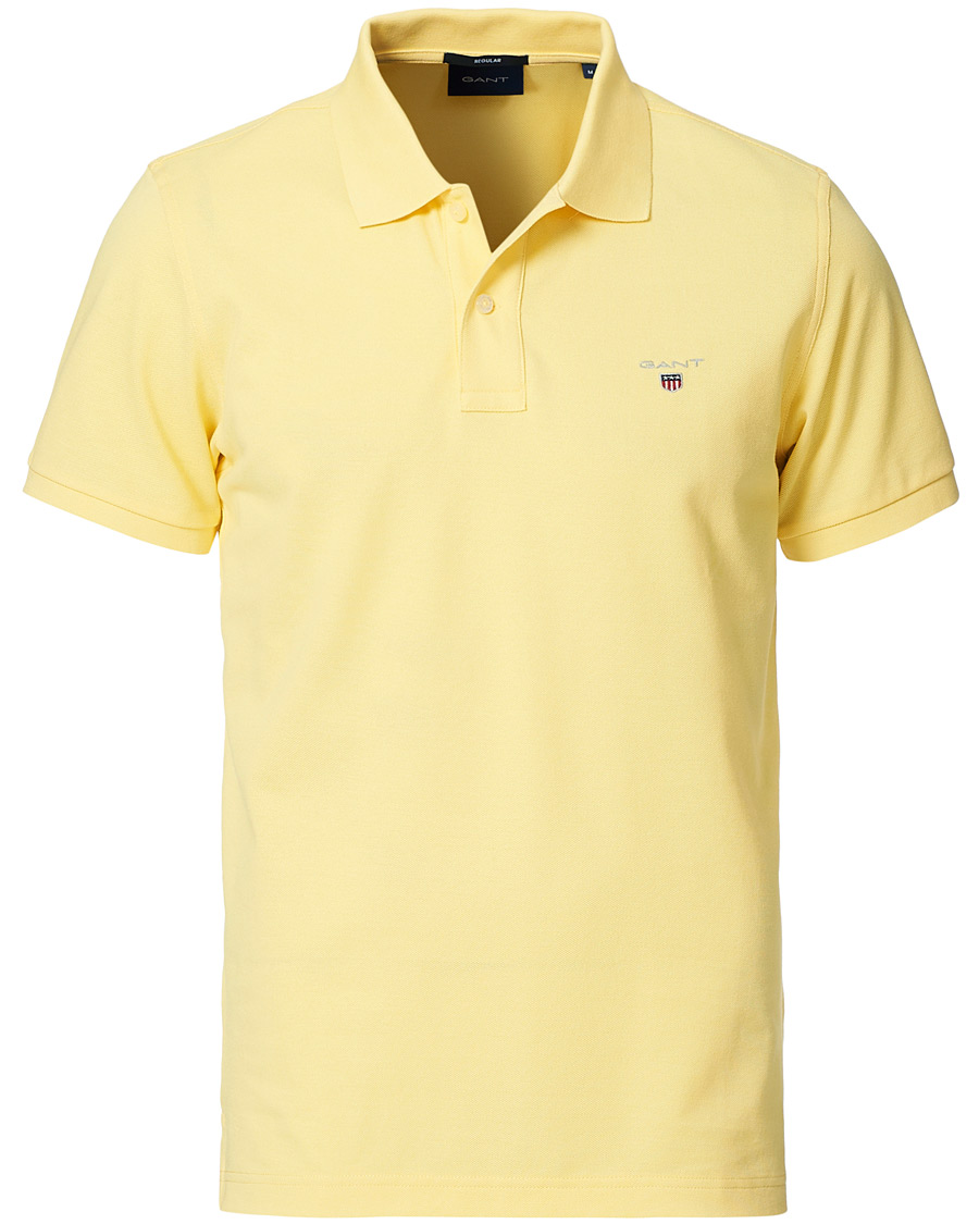 Men | Polo Shirts | GANT | The Original Polo Banana Yellow