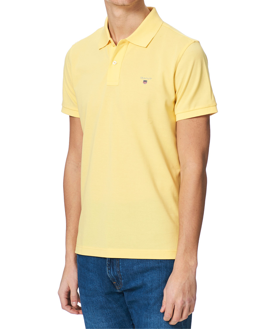 Men | Polo Shirts | GANT | The Original Polo Banana Yellow