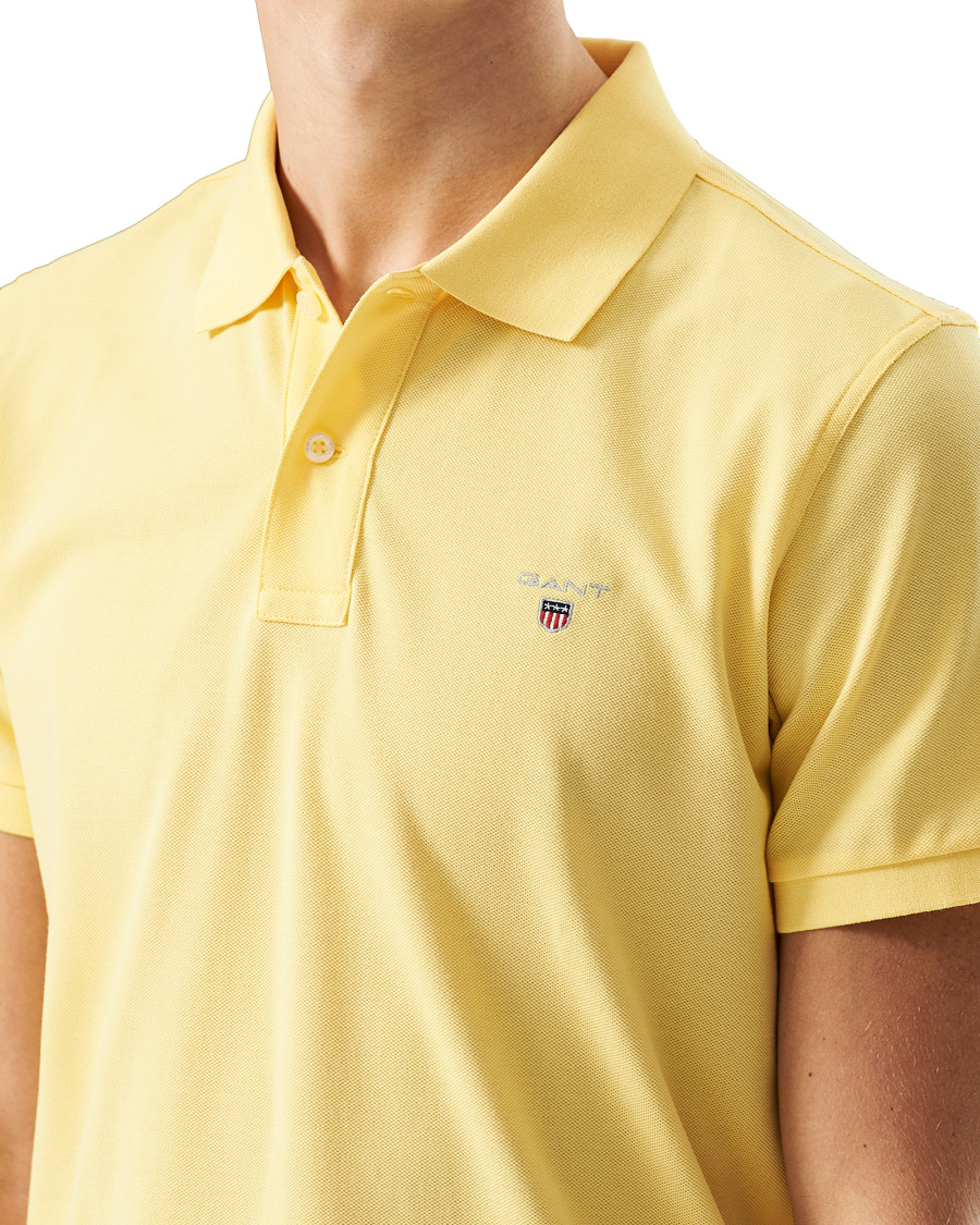 Men | Polo Shirts | GANT | The Original Polo Banana Yellow